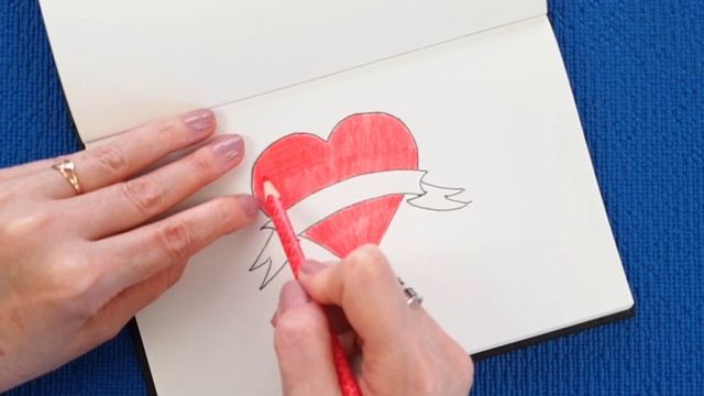 Простые рисунки. Как просто нарисовать Сердце "I love you" / Heart "i love you" смотреть онлайн