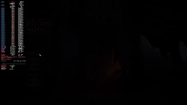 2678-3 тест геймплей и запись видео 2к силами одного процессора,игра BG3 карта RX6700 смотреть онлайн