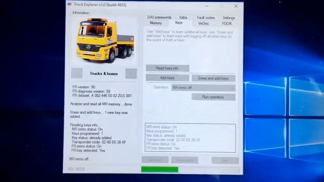 Ligando um caminhão Mercedes Benz sem chaves смотреть онлайн