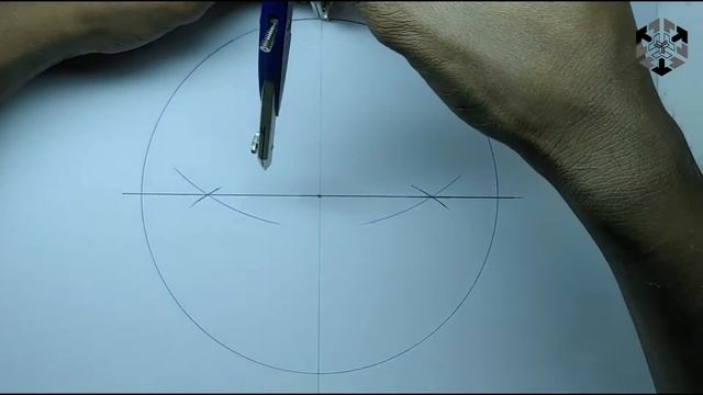 How to draw a square inside a circle смотреть онлайн