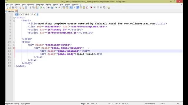 Bootstrap Framework in Urdu/Hindi Part 20 Panels смотреть онлайн