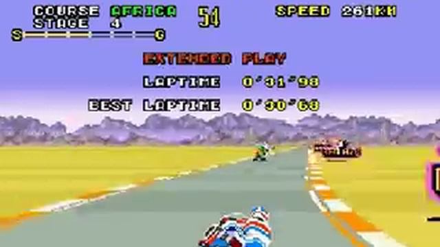 Super Hang-On - Complete Run Beginner Course Sega Arcade смотреть онлайн