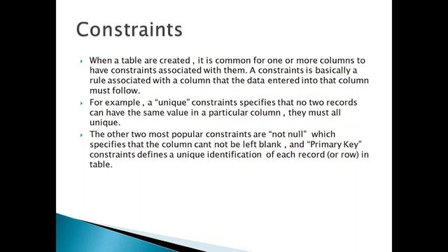 Lacture-4 Understanding SQL Constraints: A Comprehensive Guide смотреть онлайн