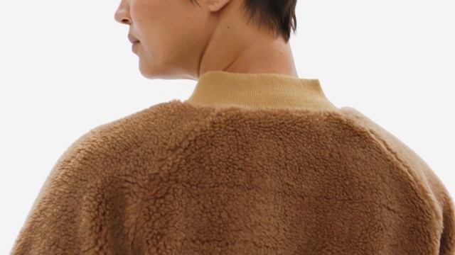 Patagonia® Women's Recycled Sherpa Fleece Bomber Jacket смотреть онлайн