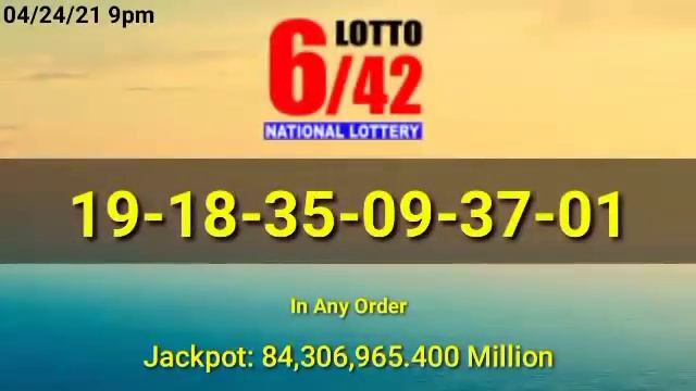 9pm PCSO Lotto Result Today April 24, 2021 2D 3D STL ez2 Swertes 6D 6/42 6/55 смотреть онлайн