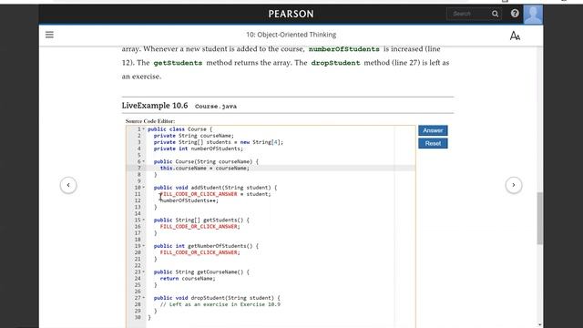 Daniel Liang Java Section 10.5 смотреть онлайн