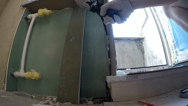 Отделка ниши за батареей, самый быстрый и бюджетный вариант. смотреть онлайн