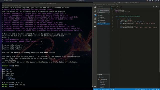 Auto-Generated Python Documentation with Sphinx (See comments for update fix) смотреть онлайн