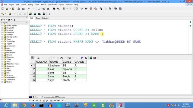 Oracle SQL PLSQL 12C Tutorial 10 ORDER BY Clause, Sorting Data смотреть онлайн