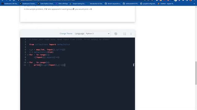 HackerRank Python Problem "DefaultDict Tutorial" || Competitive Programing With Python @Codolearn смотреть онлайн