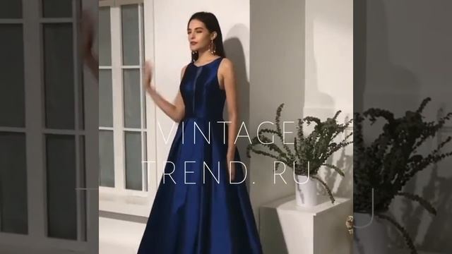 VINTAGE TREND пошив классических вечерних платьев строго по фигуре! смотреть онлайн