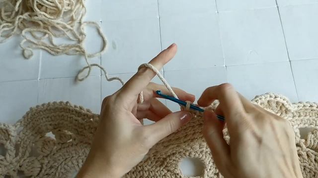 ?Ажурный? ковёр крючком 3 часть / crochet pattern смотреть онлайн