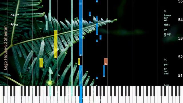 🎹Lego House, Chord & Lyrics, Ed Sheeran, Synthesia Piano смотреть онлайн