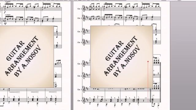 Italian Polka (S.Rachmaninov) Sheet Music for 4 guitars смотреть онлайн