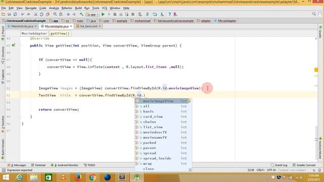 how to create custom listview use cardview layout in android смотреть онлайн