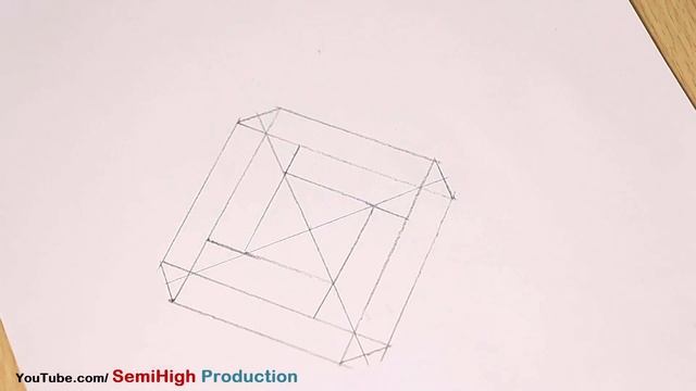How To Draw Impossible Diamond Optical illusion - Step By Step for beginners смотреть онлайн