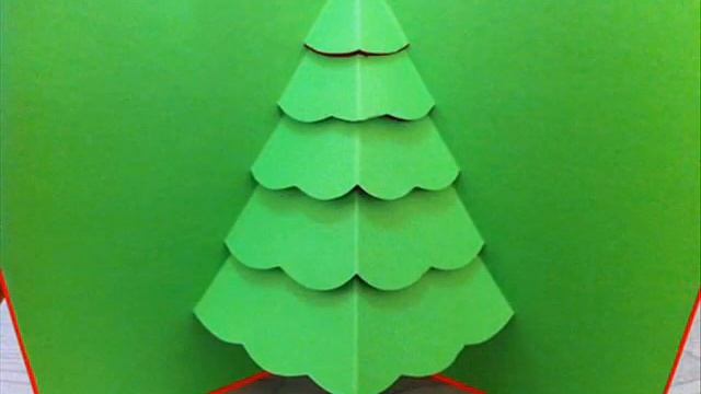 МК - новогодняя елочка в открытке ///// Christmas tree in the card смотреть онлайн