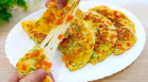 ОЛАДЬИ С ЛУКОМ И ПОМИДОРАМИ ЗА 10 МИНУТ! ИДЕАЛЬНЫЙ ЗАВТРАК ИЗ ОБЫЧНЫХ ПРОДУКТОВ!