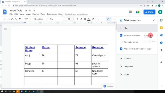 Google Docs: Insert Tables & Table Formatting | Google Docs Tutorial in Hindi #13 смотреть онлайн