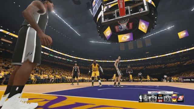 NBA 2k15 Сезон за Лейкерс - PlayOff NBA, Spurs 2-ая половина смотреть онлайн