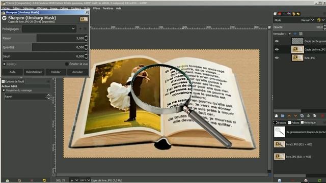 GIMP 2.10.6: Tuto 64 ( Effet loupe ) смотреть онлайн