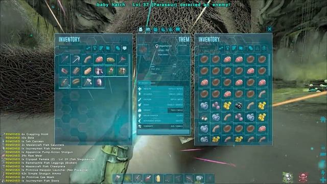 ARK Official PVP |  I DEFENDED BASE 1 WITH 1 TRIBE & GOT A LOT OF LOOT. E5
