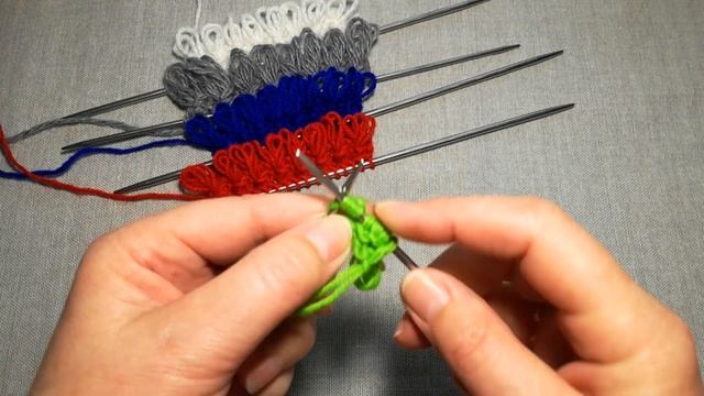 Эврика! Край изделия спицами. Бахрома спицами. Все гениальное-просто. смотреть онлайн
