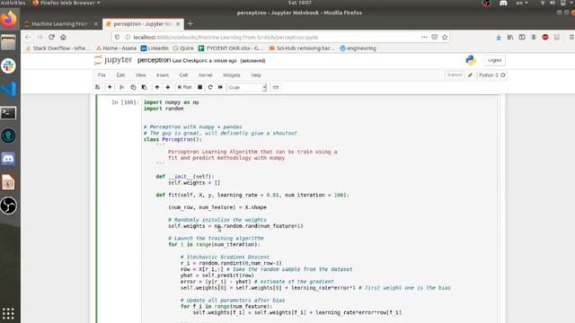 Perceptron Algorithm from Scratch in Python смотреть онлайн