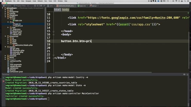 Laravel - Country and State Dropdown with AJAX - Part 3 смотреть онлайн