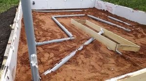 Фундамент под гараж своими руками. Фундамент под Гараж из керамзитобетоных блоков. Garage.