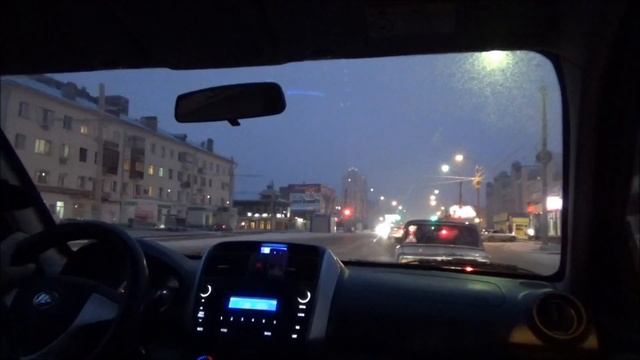 Еду на работу! Лифан Х60. (Первый день зимы 2017). смотреть онлайн