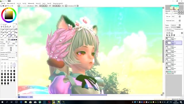 Обработка скриншота из игры Tera online смотреть онлайн