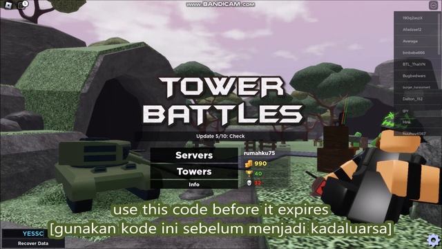 *ALL CODES WORK* Tower Battles ROBLOX | August 16, 2023 смотреть онлайн