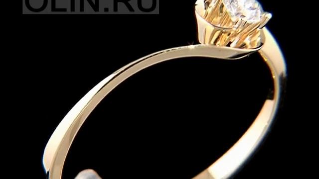Бриллиантовое кольцо из желтого золота смотреть онлайн