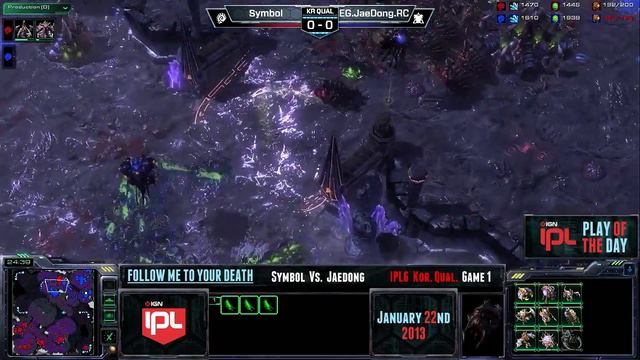 Starcraft Play of the Day - Follow Me To Your Death - 1-22-13 смотреть онлайн