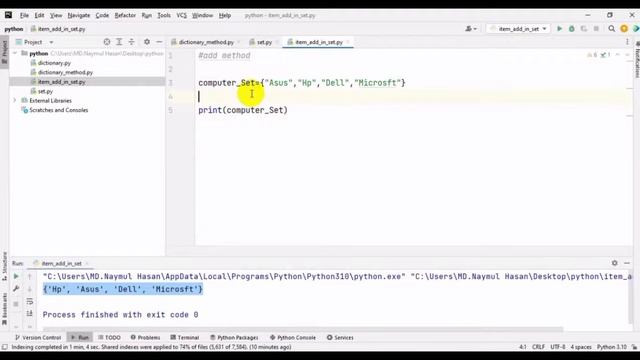 Python Bangla Tutorial 31 | Add or Update data in set | python Data Structure #python смотреть онлайн