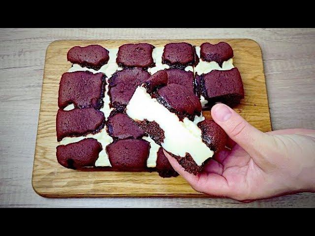 Это вкуснее чем БАТОНЧИКИ КИНДЕР! Вкуснейший Шоколадный ДЕСЕРТ с Творожной начинкой! смотреть онлайн