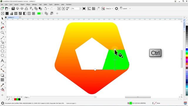 Polygon logo | Learn logo design | Corel DRAW tutorials | 003 смотреть онлайн