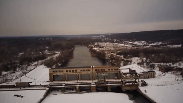 Оскол пос., Изюмский район, Оскольское водохранилище, Январь 2022, рыбалка, дамба на реке смотреть онлайн