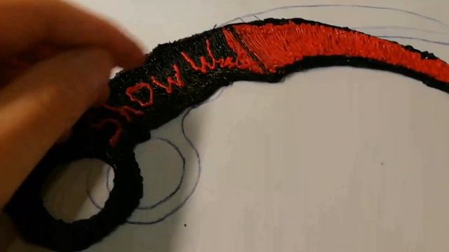 Делаю керамбит из 3D пластика. смотреть онлайн