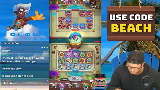 1 HOUR of *KNIGHT of LIGHT* BEING THE BEST DECK IN THE GAME!! | In Rush Royale! смотреть онлайн