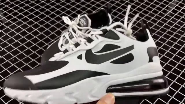 New Brand Nike Air Max 270 React CT1646 100 White Black Sneakers 8 смотреть онлайн