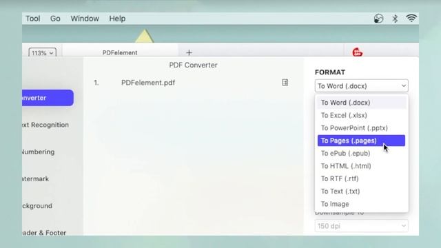 How To Convert PDF To Pages On Mac | Wondershare PDFelement 8