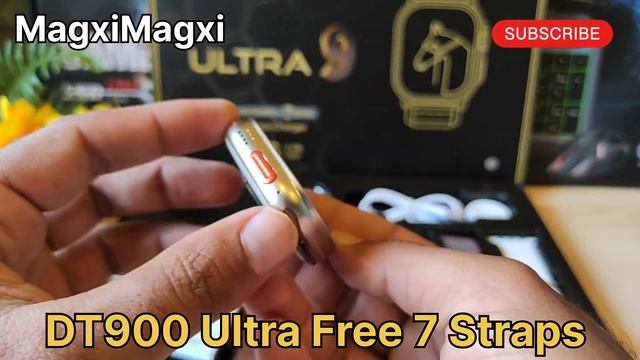 Model: DT900 Ultra Free 7 Straps | Smart Watch | Wireless Charging| Unboxing Review смотреть онлайн