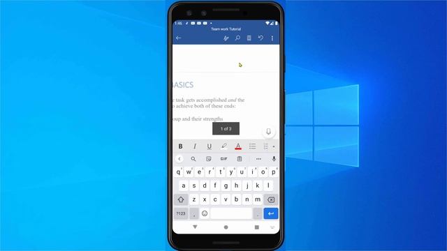 Adding Header and footer to Word App Android phone смотреть онлайн