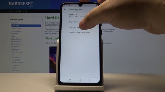 How to Perform Hard Reset in DOOGEE N20 - Wipe Data / Remove Files & Settings смотреть онлайн