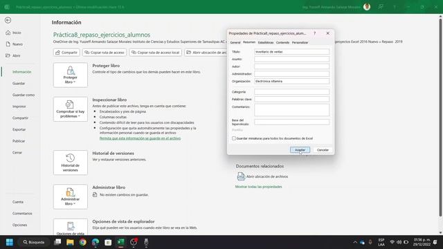 Práctica de Repaso 8 Excel 2019 Certificación смотреть онлайн