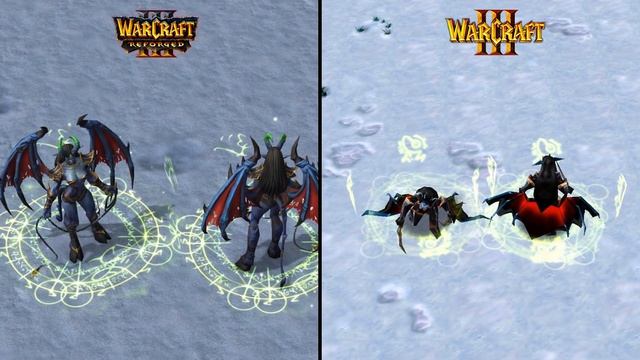 Demons - Side by Side Comparison | Warcraft 3 Reforged In-game Preview смотреть онлайн