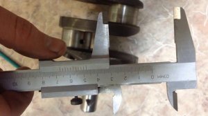 Замер шеек коленвала Штангенциркулем