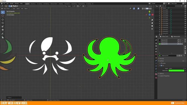 How to import a SVG and convert it to Grease Pencil | Blender 2.9 | Tutorial смотреть онлайн